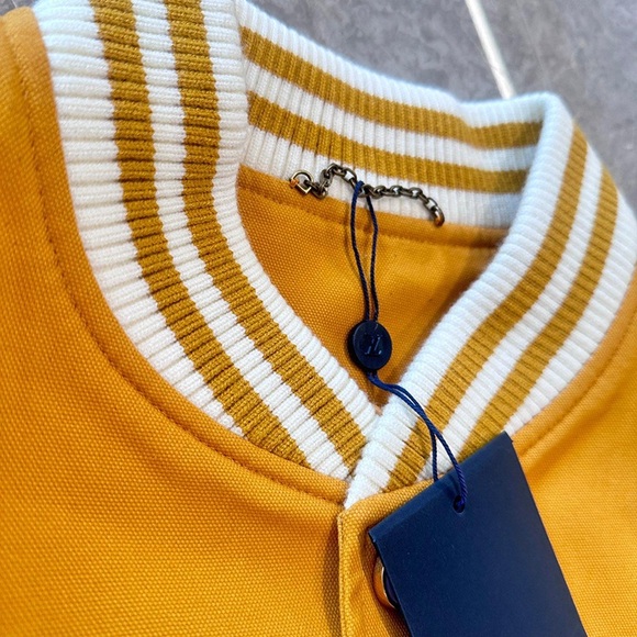 Louis Vuitton Yellow West Leather Sleeve Jacket - Picture 8 of 12